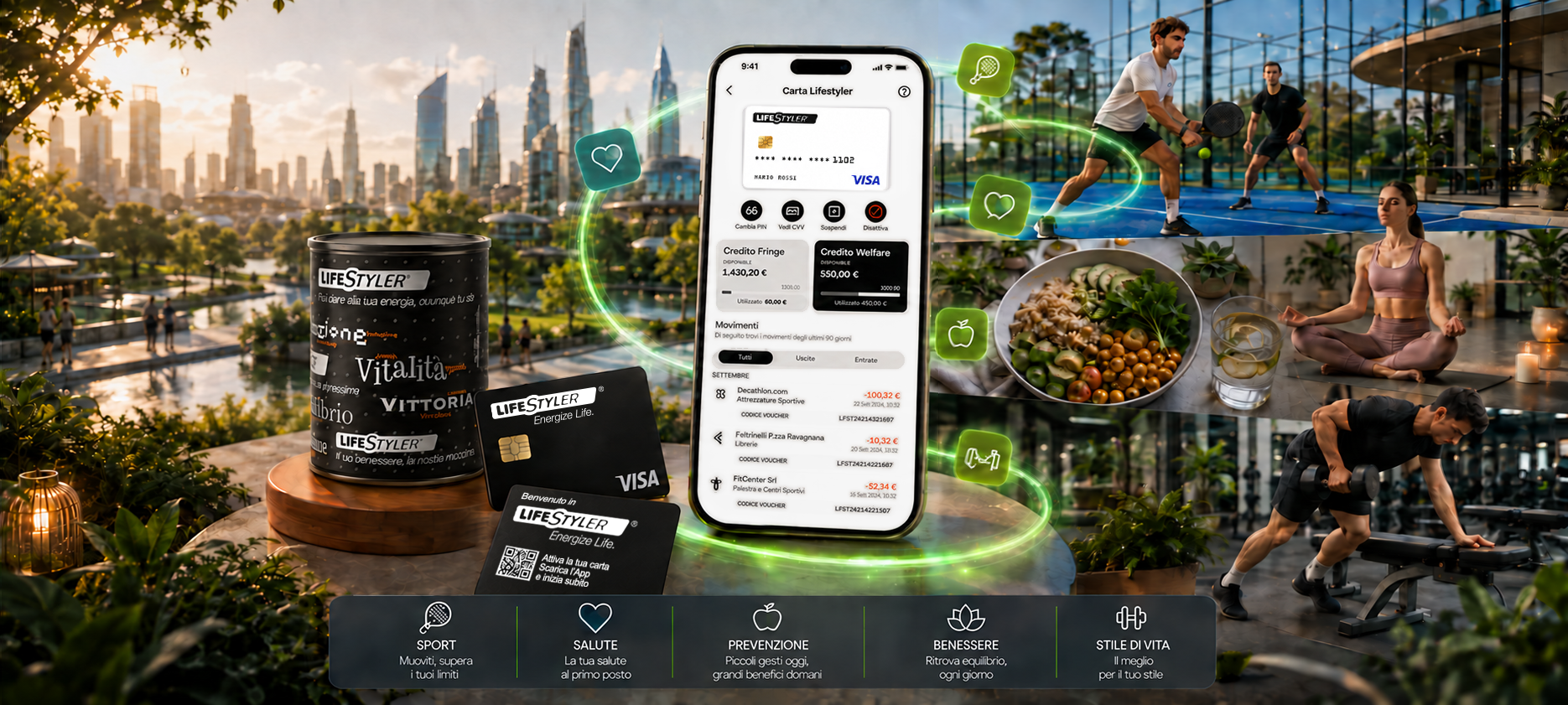 Lifestyler riunisce welfare, sport, salute, prevenzione e benessere quotidiano
